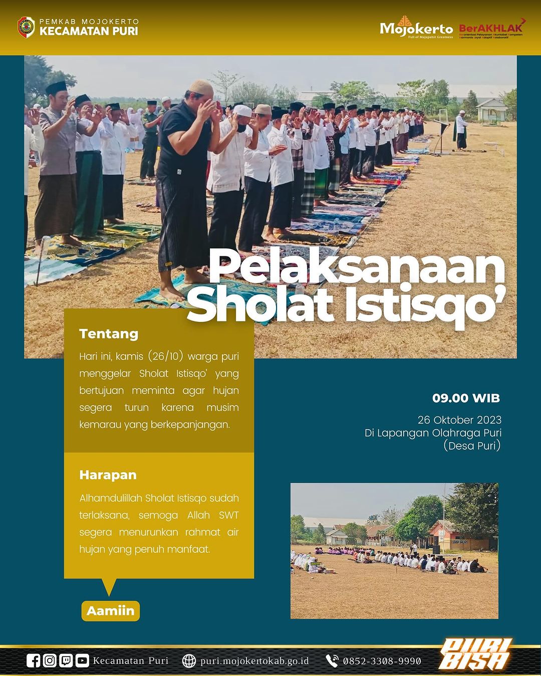 Pelaksanaan Sholat Istisqo’